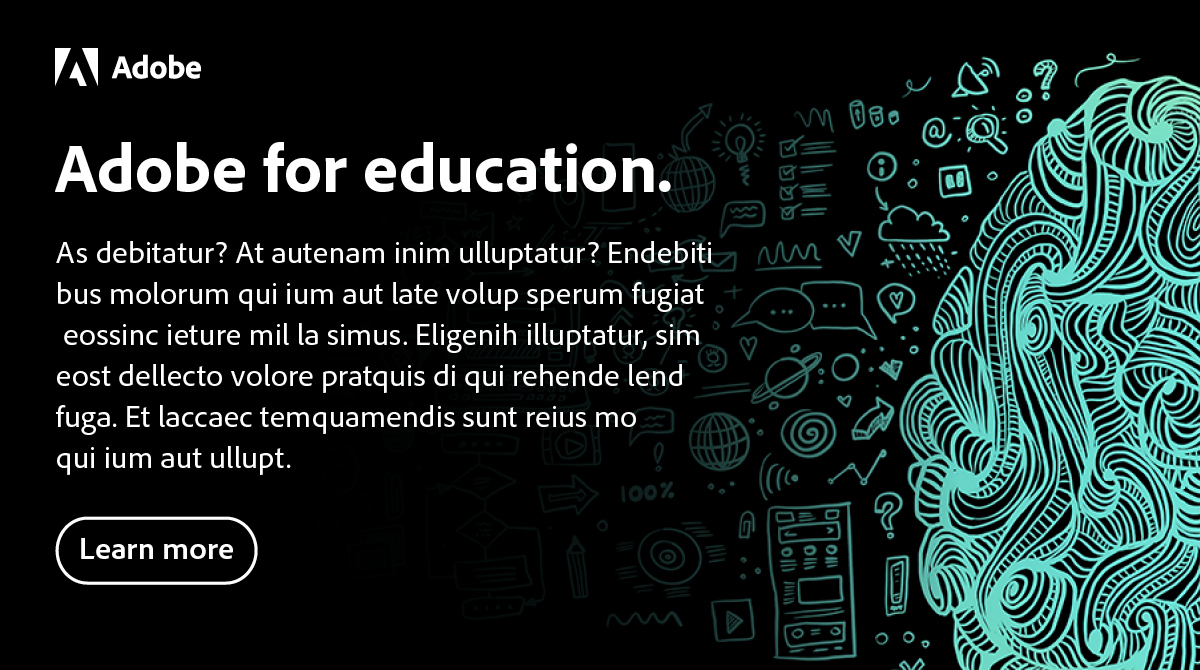 Adobe Education custom banner v2
