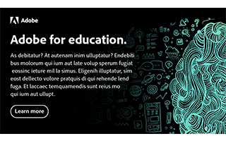 Adobe Education custom banner v2